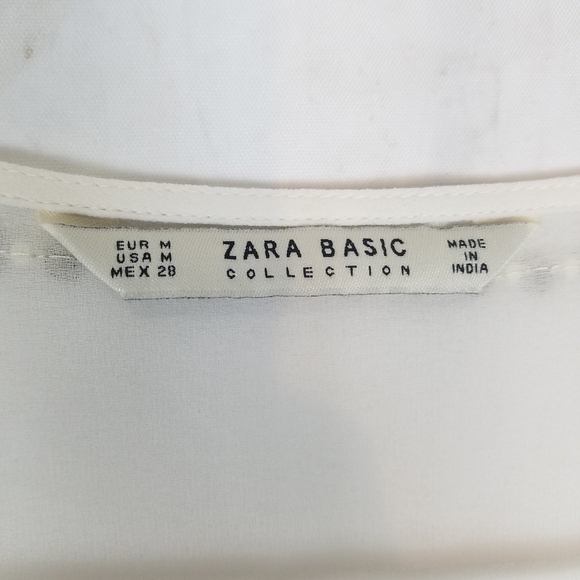 Zara basic collection beaded long sleeve baby doll top - Picture 8 of 10